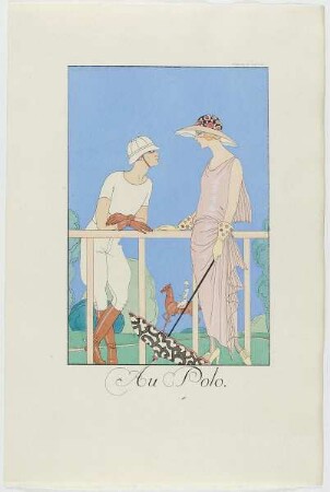 "Au Polo", aus dem Mode-Almanach "Falbalas et Fanfreluches 1924"