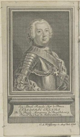 Bildnis des Frederic Henri de Prusse