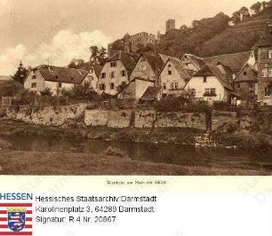 Wertheim, Panorama mit Schloss