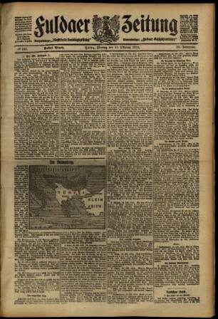 Erste Ausgabe vom Montag, den 21. Oktober 1912.