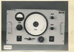 Pegelschreiber, Einschub Typ 06.14003.1, Oszillator Frontseite, Foto 1954
