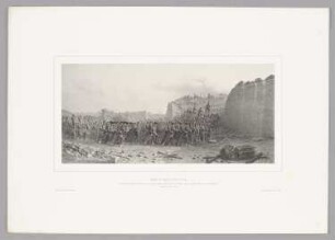 Assaut et prise du Bastion N°. 6, Blatt 28 der Folge "Expédition et siège de Rome"
