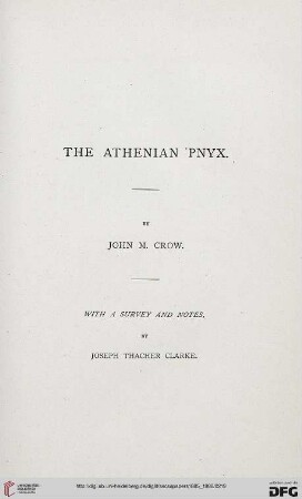 4.1885/86: The Athenian Pnyx