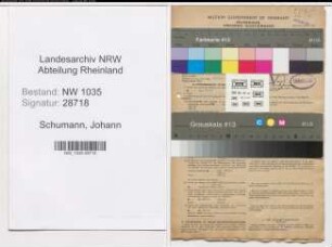Entnazifizierung Johann Schumann , geb. 17.01.1896 (Kaufmaennischer Angestellter)
