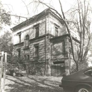 Reichenbach (Vogtland), Fedor-Flinzer-Straße 18. Villa (um 1800). Giebelansicht