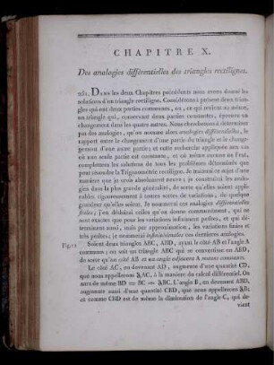 Chapitre X - XIX. Résolution des triangles. De analogies différentielles des triangles sphériques. Démonstrations des analogies.