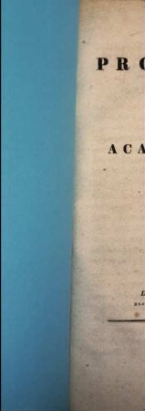 Novi prorectoratus auspicia ... rite capienda civibus indicit Academia Ienensis. 1843