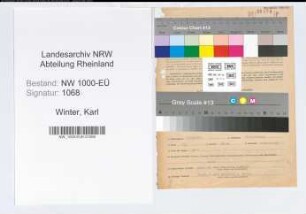 Entnazifizierung Karl Winter, geb. 20.03.1904 (Polizeibeamter)