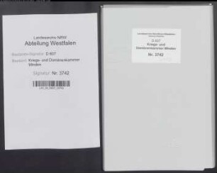 Grenzstreitigkeiten der minden-ravensbergischen Ämter mit benachbarten Territorien. Allgemein - Band 1