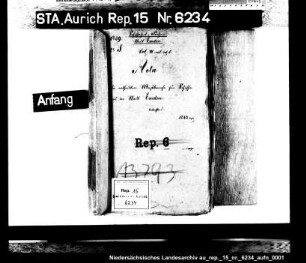 Die Ausstellung von Schiffsmeßbriefen für Einwohner der Stadt Emden