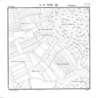 Kartenblatt SO XXVII 59 Stand 1826
