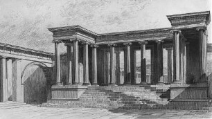 Ephesos, Untere Agora: Rekonstruktionszeichnung des Westtores
