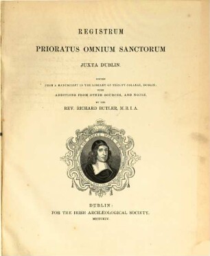 The Irish Archaeological Society. 7. 1845