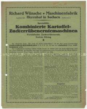 Kombinierte Kartoffel-Zuckerrübenerntemaschinen