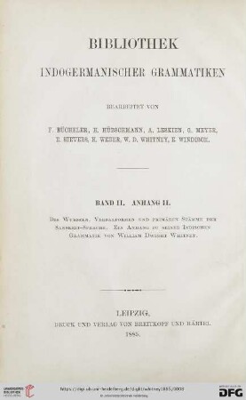 Titelblatt der Reihe