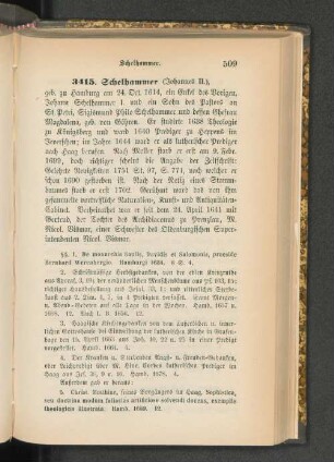 3415. Schelhammer (Johannes II.)