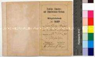 Mitgliedsbuch des Deutschen Schneider- und Schneiderinnenverbands für Georg Meyer
