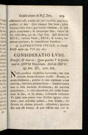 109-118, Consideratio LVIII - LXII