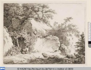 Die Hirtin am Felsen