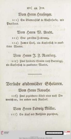 Versuche akademischer Scholaren