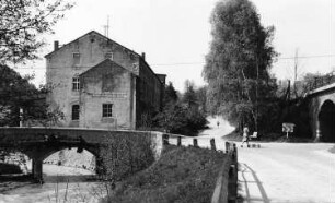 Triebischtal-Robschütz. Talkumwerk, ehem. Papierfabrik, Außenansicht