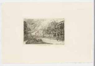 Paris en train, la rue royale, le 24 Mai 1871, aus: "Paris in Bewegung"