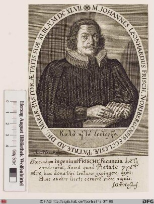 Bildnis Johann Leonhard Frisch d. Ä.