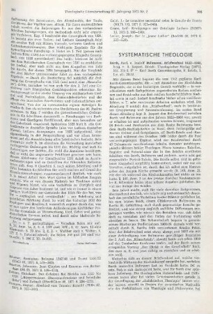 386-388 [Rezension] Barth, Karl, Briefwechsel