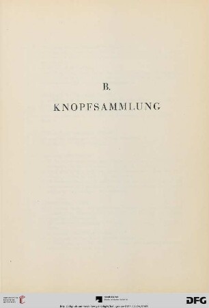 B. Knopfsammlung (Nr. 344-350)
