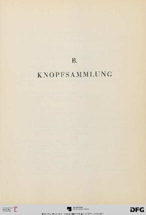 B. Knopfsammlung (Nr. 344-350)