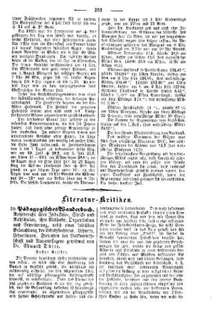Literatur-Kritiken