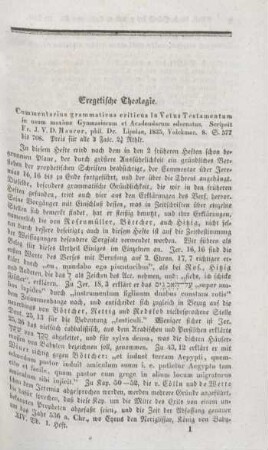 1-2 "Commentarius grammaticus criticus in Vetus Testamentum" von J. V. D. Maurer