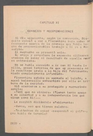 Capítulo XI - Consejos y recomendaciones