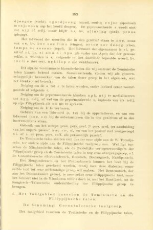 4. Het taalgebied tusschen de Tominische en de Filippijnsche talen