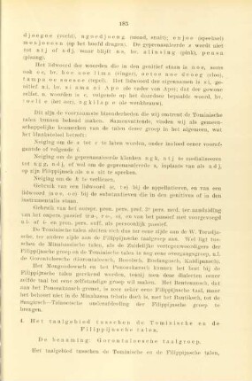 4. Het taalgebied tusschen de Tominische en de Filippijnsche talen