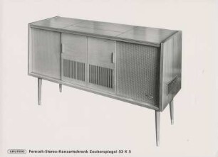 Grundig Fernseh-Stereo-Konzertschrank "Zauberspiegel 53 K 5" von Heinz R. Hübner