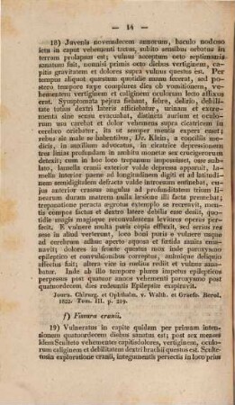 Diss. inaug. med. chir. de trepanatione cranii in morbis capitis