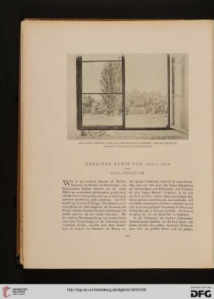 Berliner Kunst von 1800-1850