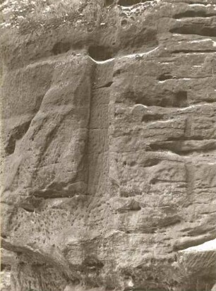 Rathen. Burg Neurathen. Falz eines Sperrtores
