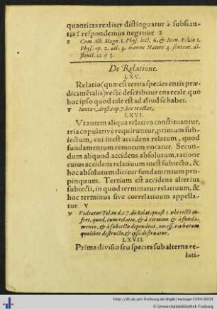 De Relatione. Thesis LXV-LXXII.