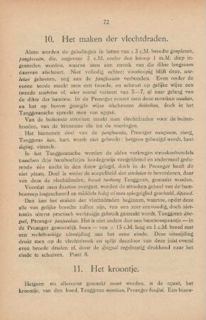 10. Het maken der vlechtdraden