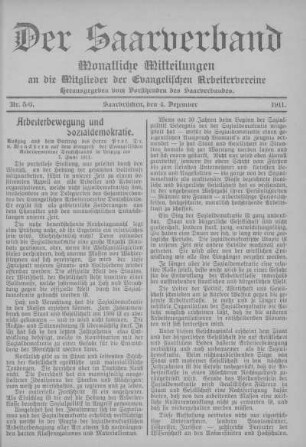 Nummer 5/6: Dezember 1911