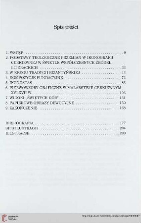 Spis treści