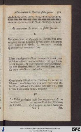 Ad materiam de Bonis in statu gratiae.