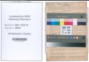Entnazifizierung Gustav Winkelmann , geb. 14.03.1916 (Revisor)