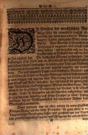Lobrede der unvergleichlichen Maria Stuart gewesenen Königin in England