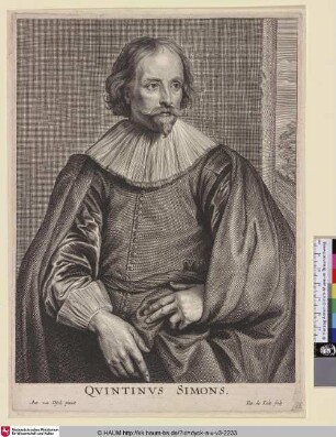 Quintinus Simons [Porträt des Malers Quintijn Simons; Quintijn Simons; Portret van Quintijn Simons]