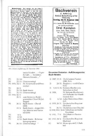 Abb. 5: Erste Aufführung, 25. November 1906