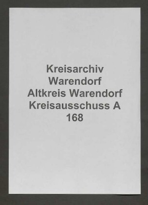 Gemeindevorsteher des Amtes Sassenberg, Spez.