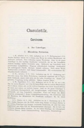 Casuistik.